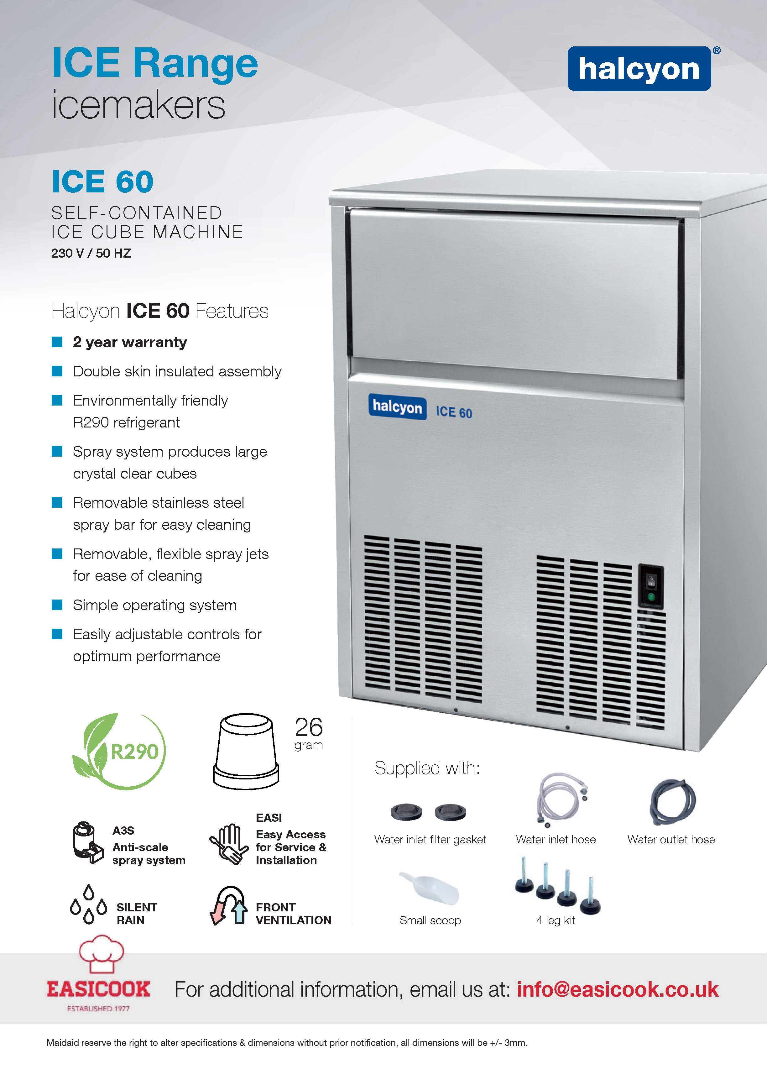 Maidaid Halcyon ICE 60 Specification Brochure 